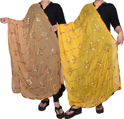 Sekmany Chiffon Embroidered Women Dupatta