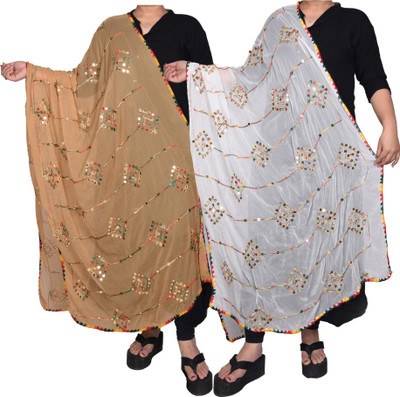 Sekmany Chiffon Embroidered Women Dupatta