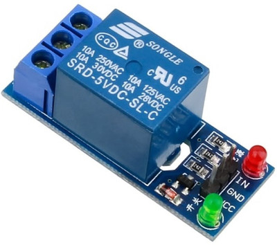 circuitcomponents 1 Channel 5v 10A Relay Control Module without Optocoupler High Low Level Trigger Electronic Components Electronic Hobby Kit
