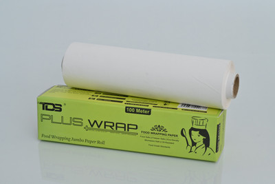 TDS PLUS WRAP 100 Meter Wrapping Paper / Butter Paper, Oil Proof/Sandwich Wrap Paper/Food Wrapping Parchment Paper(100 m)