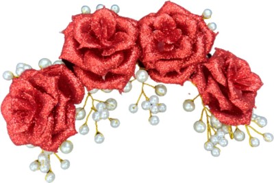 Shetu Hair Brooch Bun Clip(Red)