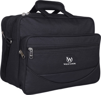 Wild Look Men & Women Black Messenger Bag