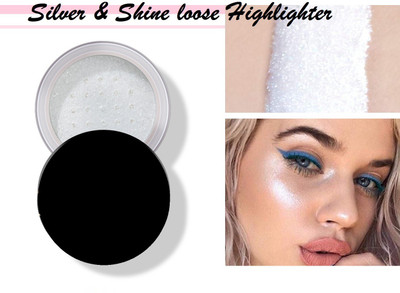 JANOST Best Professional Long Lasting Waterproof highlighter in makeup Highlighter(Silver)