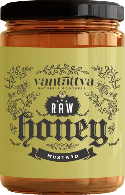 Vantattva Unprocessed Organic Raw Honey-Mustard(700 g)