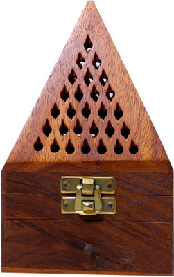 Vaah Wooden Dhoop Cone Holder Wooden Incense Holder(Brown)