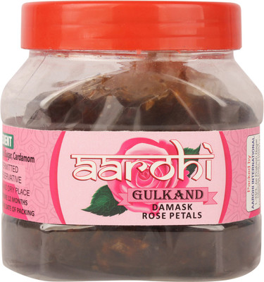 Aarohi Natural Organic Gulkand Prepared Using Damask Rose Enhanced with Cardamon(500 g)