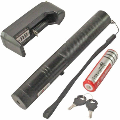 VM SHOPPING MALL Rechargeable Green Laser Pointer 5 Mile+ Battery 303 Party Pen Disco Light(508 nm, green)