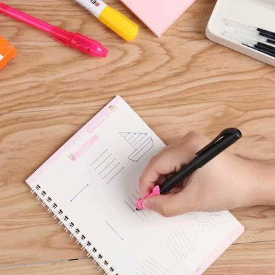 Bark n Bites Learning toy Practice Copybook (4 BOOKS + 10 REFILL), Number Tracing Book(White)