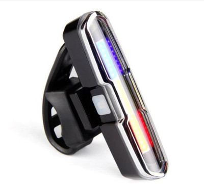 RESHNE Bicycle USB Rechargeable Taillight Accessories Waterproof Bike Light LED Rear Break Light(Black)