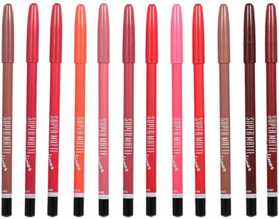 Amaryllis New Multi-coloured Matte Super Matte Lip Liner(Multicolor)