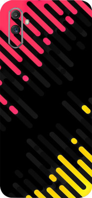 LAMHA Realme C3 Mobile Skin(Ultra Super Abstract Lines Skin With High Matte Finish.)