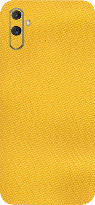 BugguSkin Realme C3 Mobile Skin(Ultra Super Yellow Carbon Fiber Skin With High Matte Finish.)