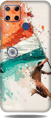 LAMHA Realme C15, real me c 15 Mobile Skin(Ultra Super Tiranga With High Matte Finish.)