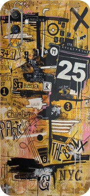 LAMHA Realme C3 Mobile Skin(Ultra Super Multicolor Graffiti Skin With High Matte Finish.)