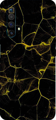 BUGGU realme X3 SuperZoom Mobile Skin(Ultra Super Black Abstract Skin With High Matte Finish.)