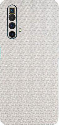 TJ CREATION REALME X3 SUPERZOOM Mobile Skin(Ultra Super White Carbon Fiber Skin With High Matte Finish.)