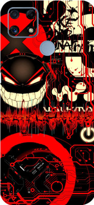 LAMHA Realme C25 Mobile Skin(Ultra Super Red Graffiti Skin With High Matte Finish.)