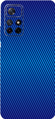 AsSkin Redmi Note 11T, redmi note 11t, mi note 11t Mobile Skin(Ultra Super Carbon Fiber Blue With High Matte Finish.)