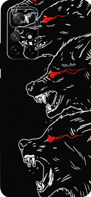 BUGGU REDMI Note 11T 5G Mobile Skin(Ultra Super Angry Wolf Skin With High Matte Finish.)