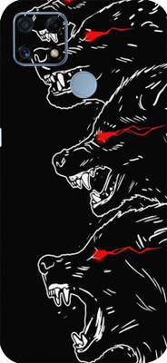 BUGGU Realme C25s Mobile Skin(Ultra Super Angry Wolf Skin With High Mattte Finish.)