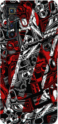 BugguSkin Realme X3 Superzoom, realme x3 superzoom Mobile Skin(Ultra Super Color Arms Skin With High Mattte Finish.)