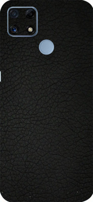 BUGGU Realme C25s Mobile Skin(Ultra Super Black Leather Skin With High Matte Finish.)