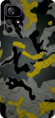 BUGGU REDMI Note 11T 5G Mobile Skin(Ultra Super Camouflage Yellow Skin With High Matte Finish.)