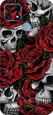 BUGGU Realme C25s Mobile Skin(Ultra Super Roses And Skulls Skin With High Matte Finish.)