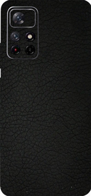 LAMHA REDMI Note 11T 5G Mobile Skin(Ultra Super Black Leather Skin With High Matte Finish.)