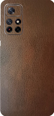 BugguSkin REDMI Note 11T 5G, Mi Redmi Note 11T Mobile Skin(Ultra Super Brown Leather Skin With High Matte Finish.)