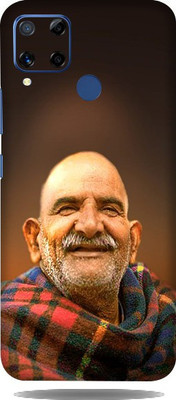 LAMHA Realme C15 Mobile Skin(Ultra Super Neem Karoli Baba With High Matte Finish.)
