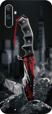 TJ CREATION Realme C3 Mobile Skin(Ultra Super Killer Knife With High Matte Finish.)