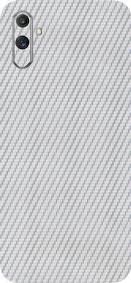 LAMHA Realme C3 Mobile Skin(Ultra Super Silver Carbon Fiber Skin With High Matte Finish.)