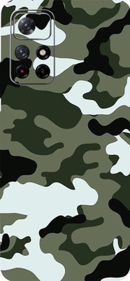 BUGGU REDMI Note 11T 5G Mobile Skin(Ultra Super Camouflage Winter Skin With High Matte Finish.)