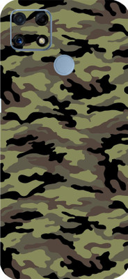 BUGGU Realme C25s Mobile Skin(Ultra Super Camouflage Military Green Skin With High Matte Finish.)