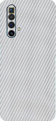 TJ CREATION REALME X3 SUPERZOOM Mobile Skin(Ultra Super Silver Carbon Fiber Skin With High Matte Finish.)