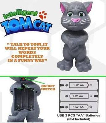 RIGHT SEARCH MUSICAL TALKING TOM FOR KIDS-05(Grey)