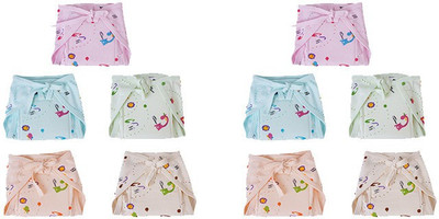 MW PRINTS Cotton Hosiery Printed Cushioned Padded Nappy/Langot For 0-6 Months Baby