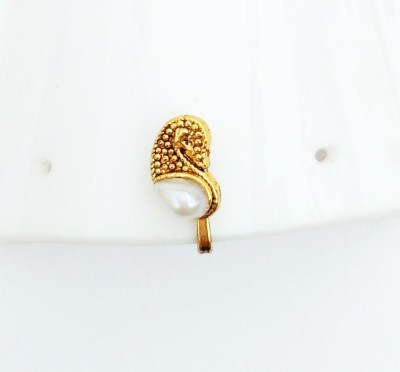 Tiyafashion Pearl Gold-plated Plated Copper Nose Stud