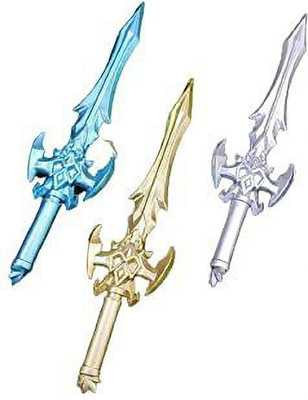 Ashpa New Attractive Talwar Design Bahubali Sword Fancy Blue Ink Gel Pen Gel Pen(Pack of 3, Ink Color - Blue)