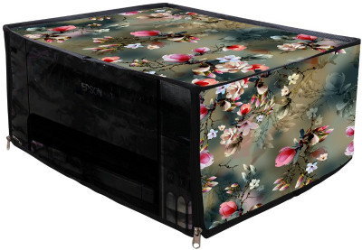 LoomStar Printer Cover EcoTank L3150 Green Flowers Printer Cover