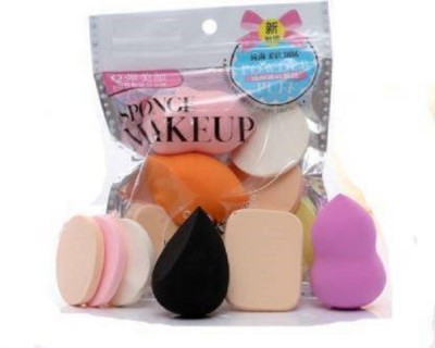 HOKAGE Makeup Foundation Blender Multicolour-(Pack of 6)