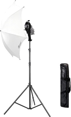 Hiffin S-Type Bracket Holder with Bowens Mount Kit with 9ft Light Stand Mark I Black Reflector Umbrella100 cm