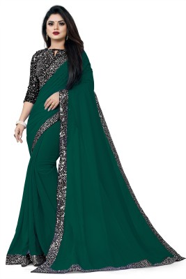 Dream Crushers Embroidered Bollywood Georgette Saree(Multicolor)