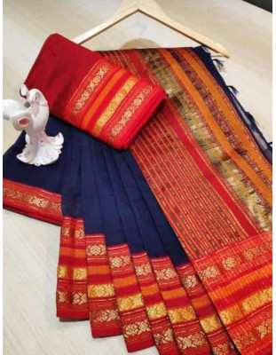 Vijay Laxmi Woven Kanjivaram Jacquard Saree(Multicolor)