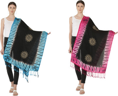 Sriyaana Printed Cotton Rayon Blend Women Scarf, Stole, Fancy Scarf