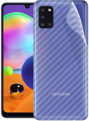 sadgatih Back Screen Guard for Samsung Galaxy A31 - Transparent With easy installation Kit [Not Glass](Pack of 2)