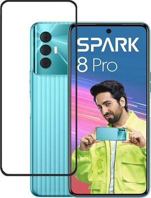 BRENZZ Tempered Glass Guard for Tecno Spark 8 Pro(Pack of 1)