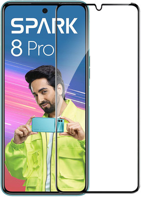 Knotyy Edge To Edge Tempered Glass for Tecno Spark 8 Pro(Pack of 1)