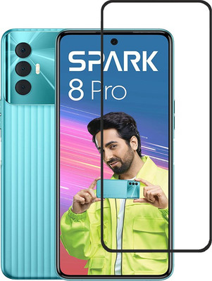 BRENZZ Tempered Glass Guard for Tecno Spark 8 Pro(Pack of 1)